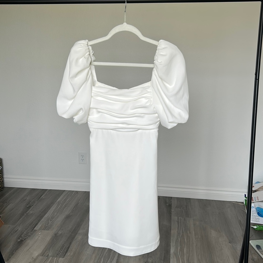 Cinq à sept white mini dress